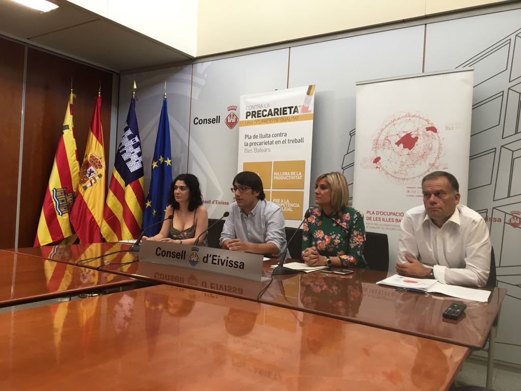 El conseller Negueruela presenta a Eivissa el Pla d'Ocupació de Qualitat de les Pitiüses 2017-2020