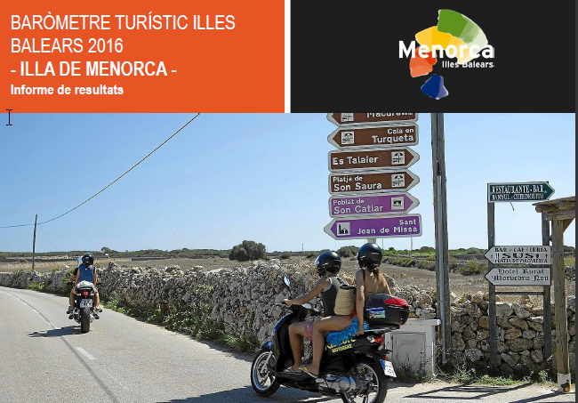 Baròmetre del Turisme. Menorca 2016