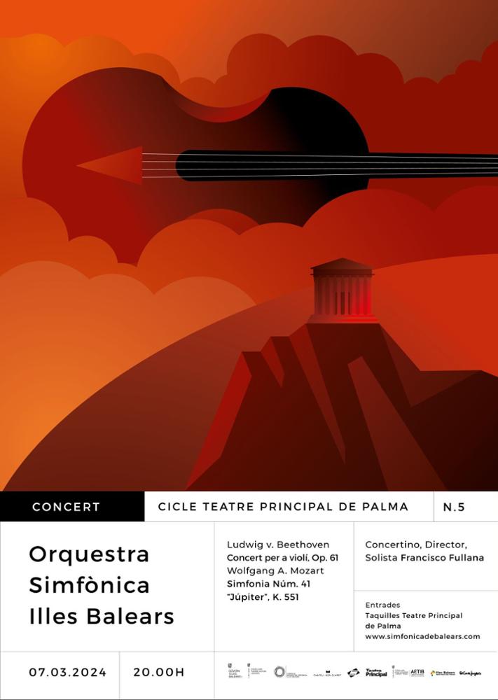 Imagen del artículo Francisco Fullana, solista, concertino y director del 5º concierto de la Orquesta Sinfónica Illes Balears en el Teatro Principal de Palma