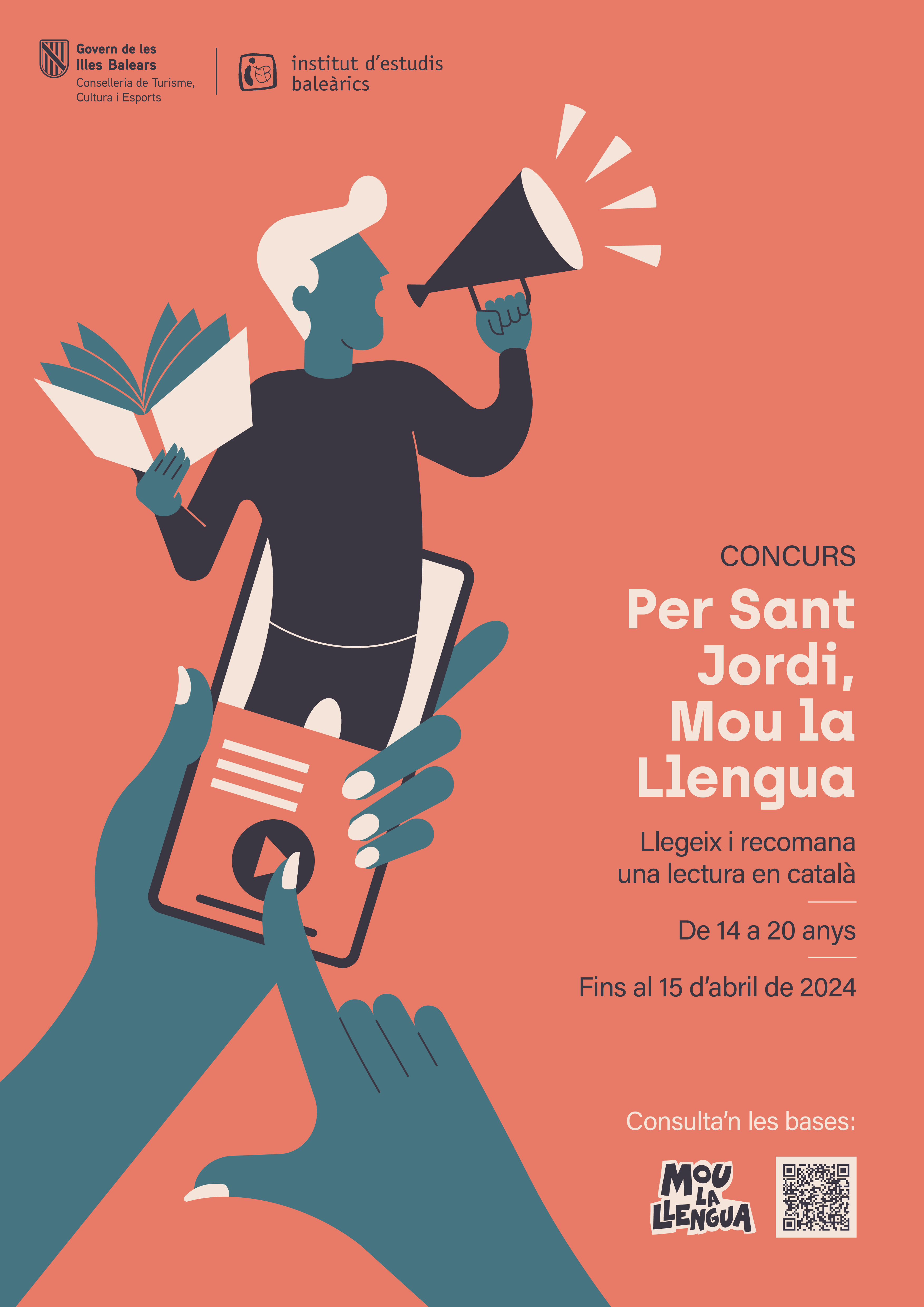 Imagen del artículo El Instituto de Estudios Baleáricos (IEB) convoca el concurso «Per Sant Jordi, mou la llengua» para celebrar la festividad del día del libro