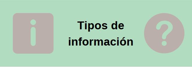 Tipos de información