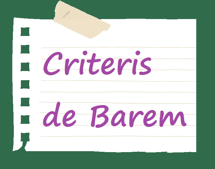 criteris barem