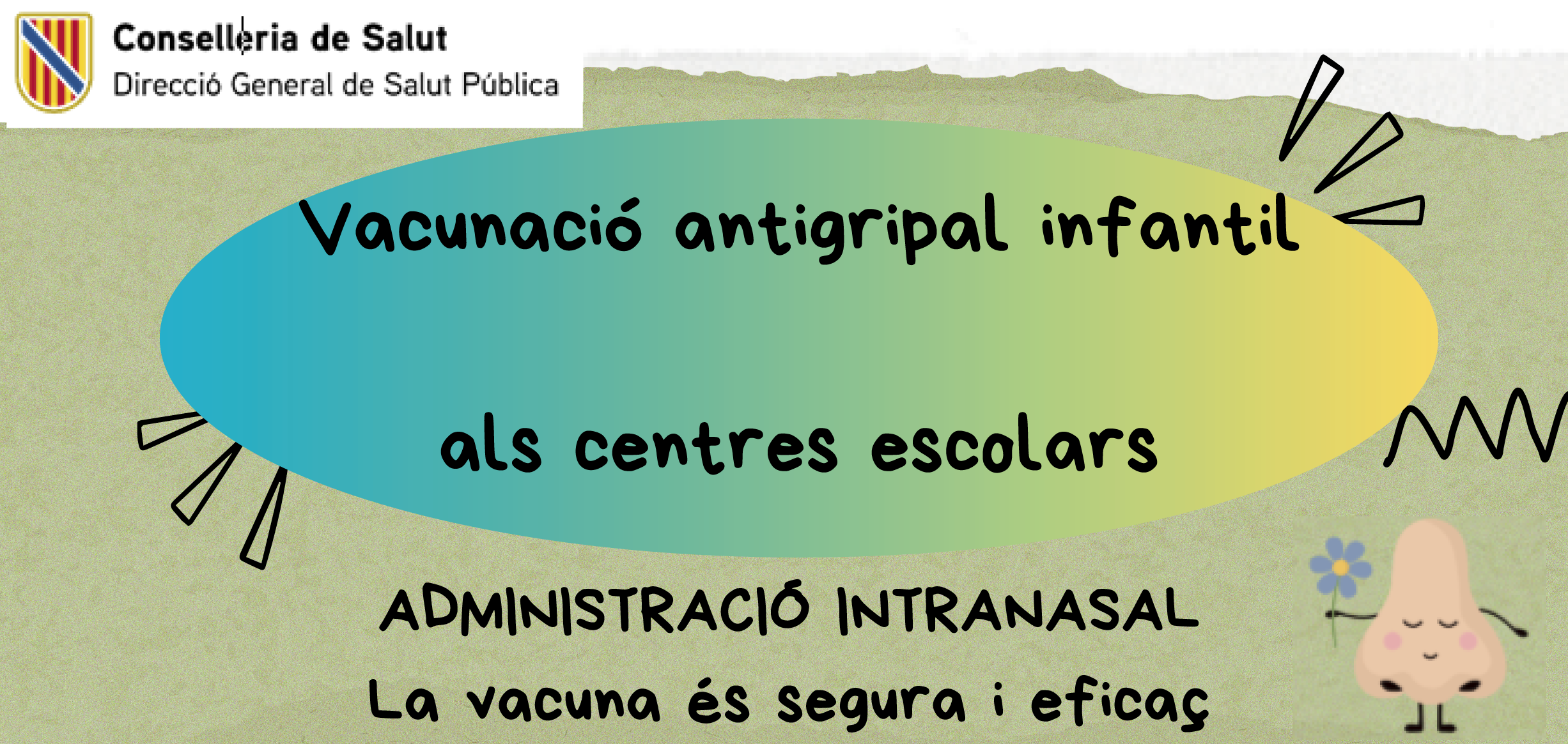 Infografia: campanya vacunació escolar grip`2025