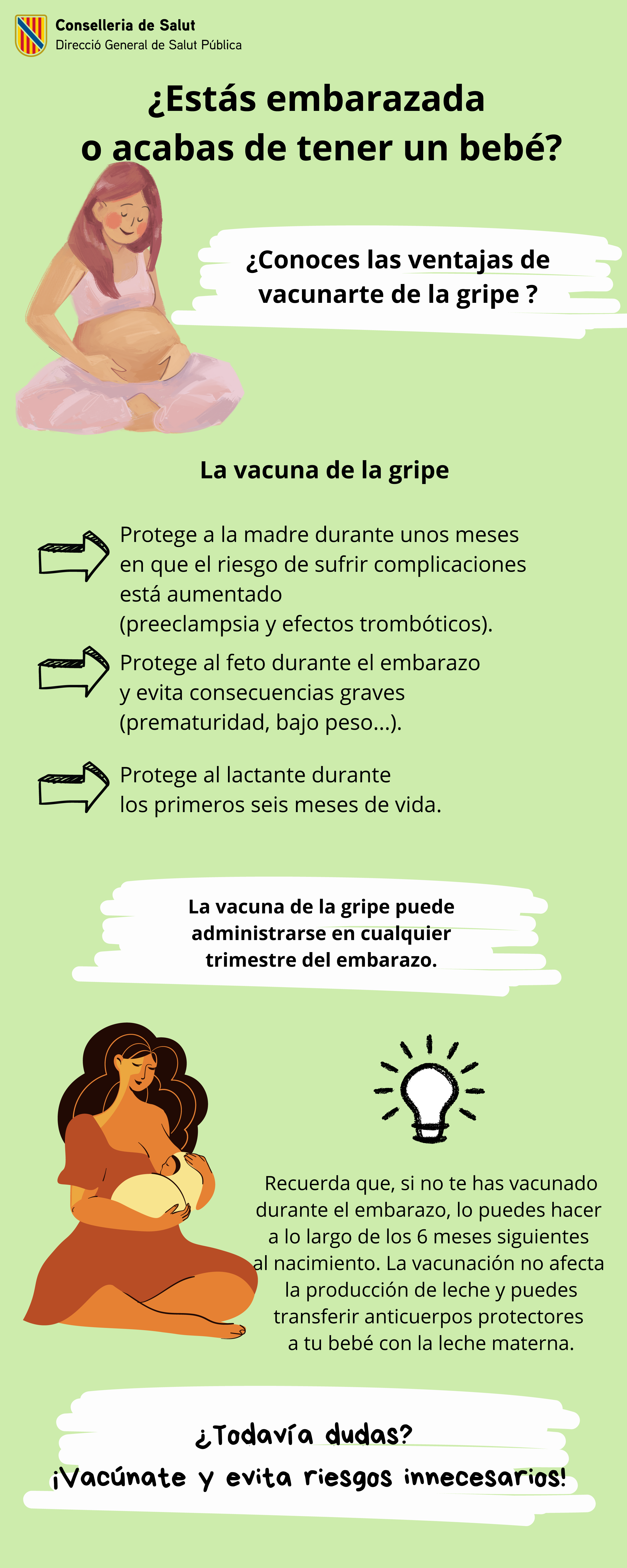 Imagen infografía embarazadas