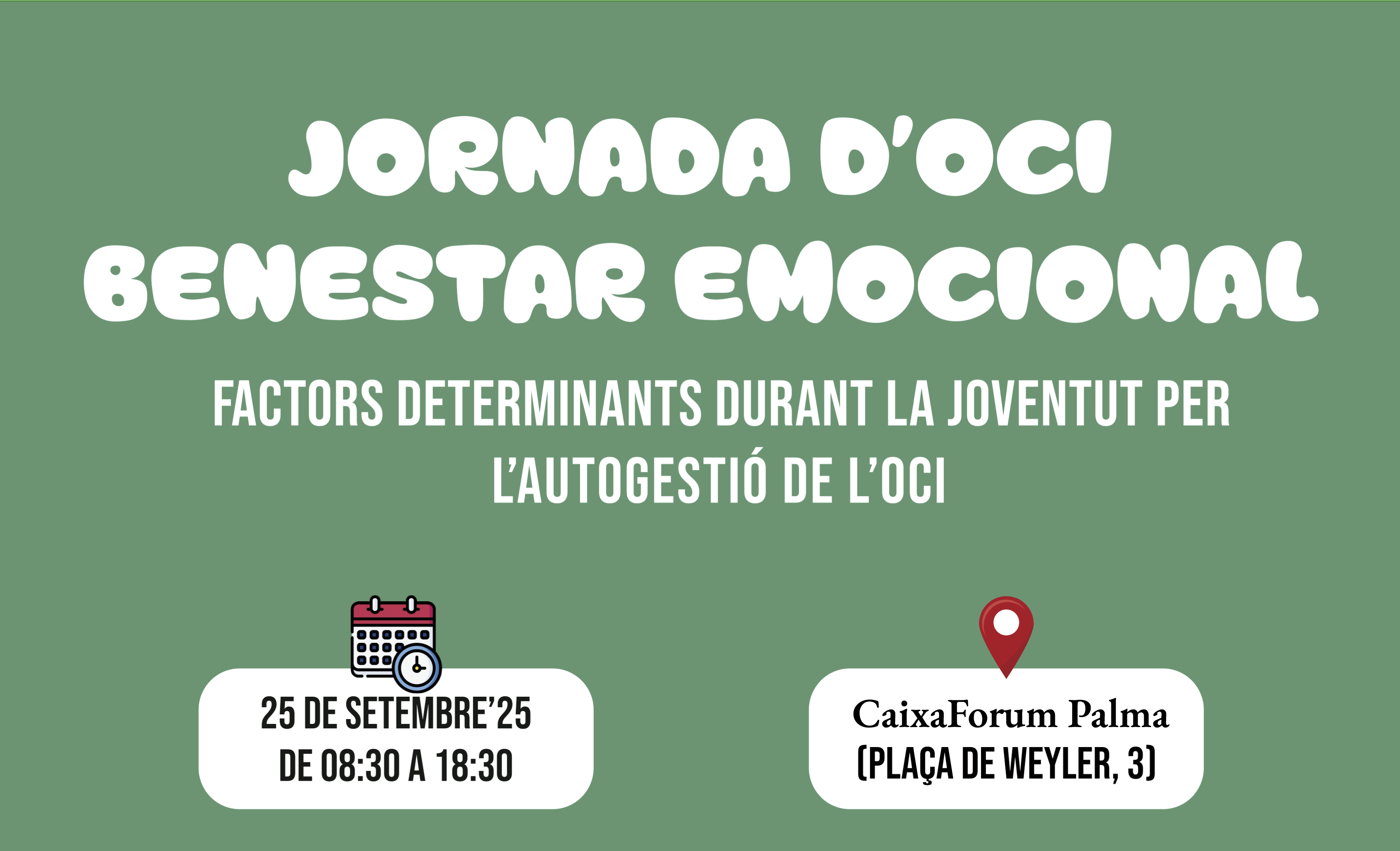 Imatge jornada d'oci i benestar emcocional