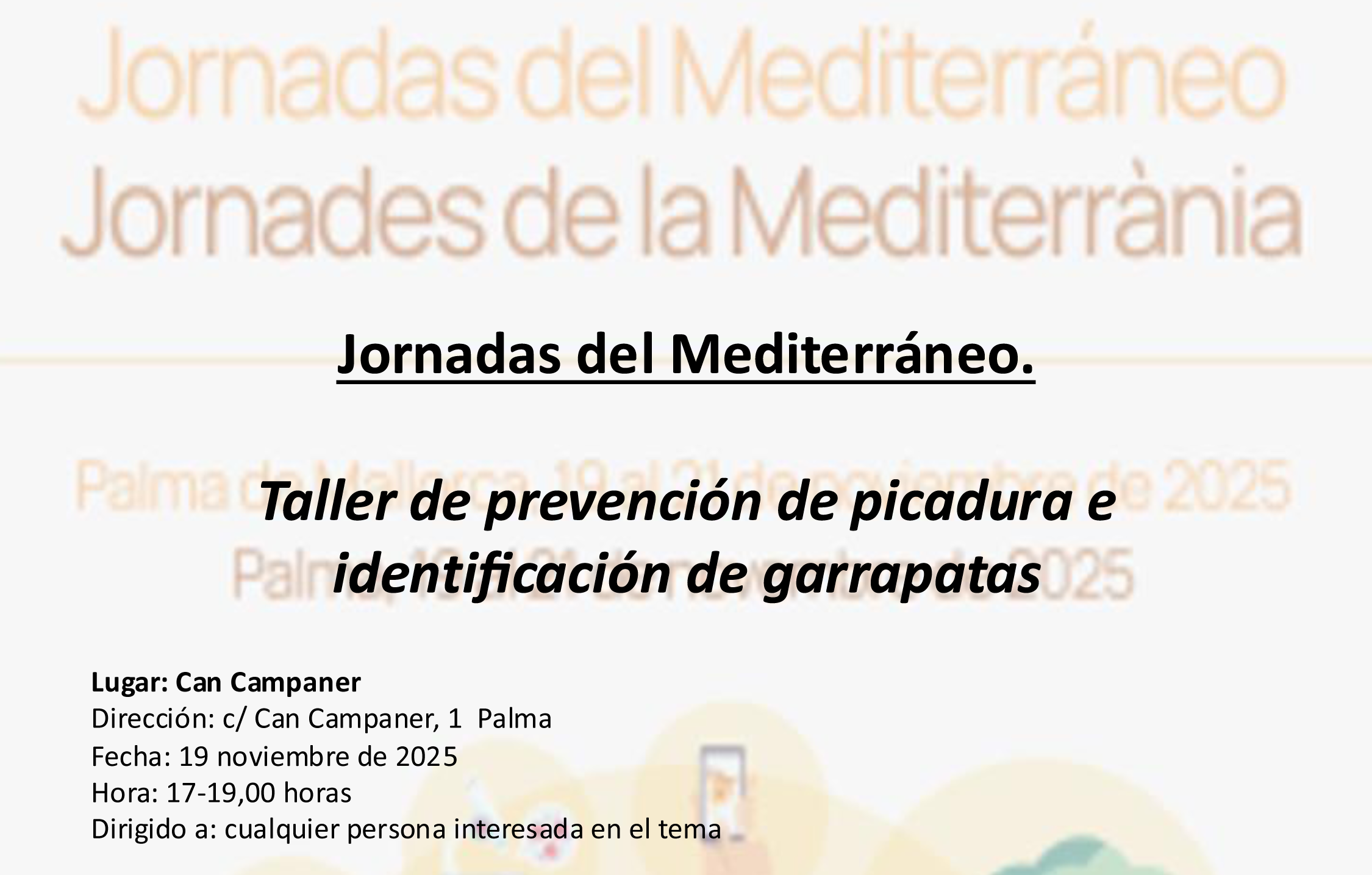 Imatge cartell Presentació de les Jornades de la Mediterrània 