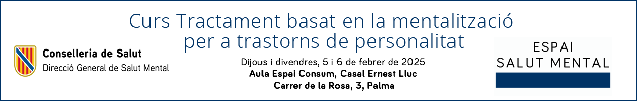 Formació curs tractament trastorns personalitat