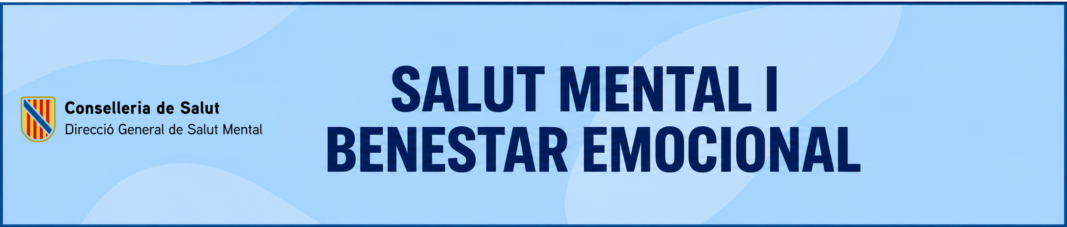 Baner  Salut mental i benestar emocional