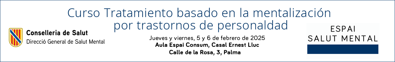 Formación Tratamiento basado en la mentalización para trastornos de personalidad