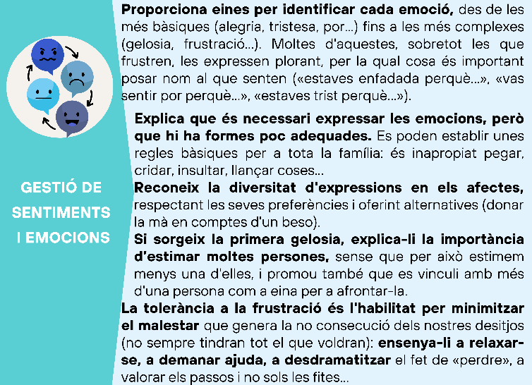 Infografia gestió de sentiments i emocions