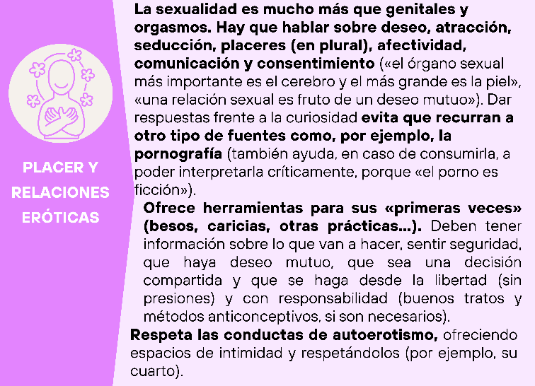 Infografia placeres y relaciones