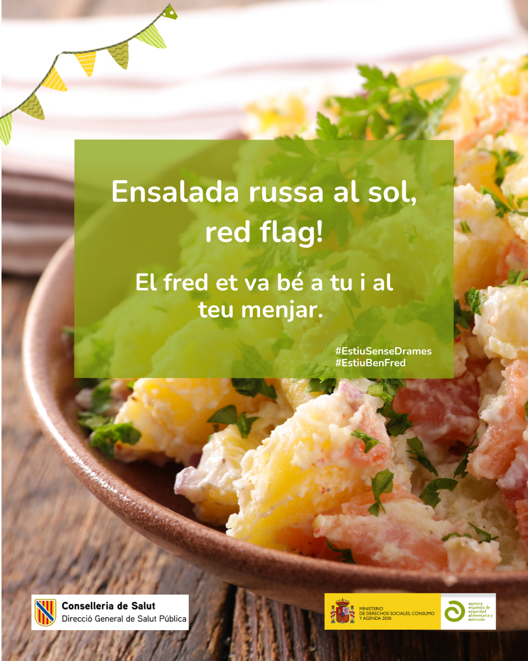 Imatge Infografia Ensalada russa al sol, red flag!