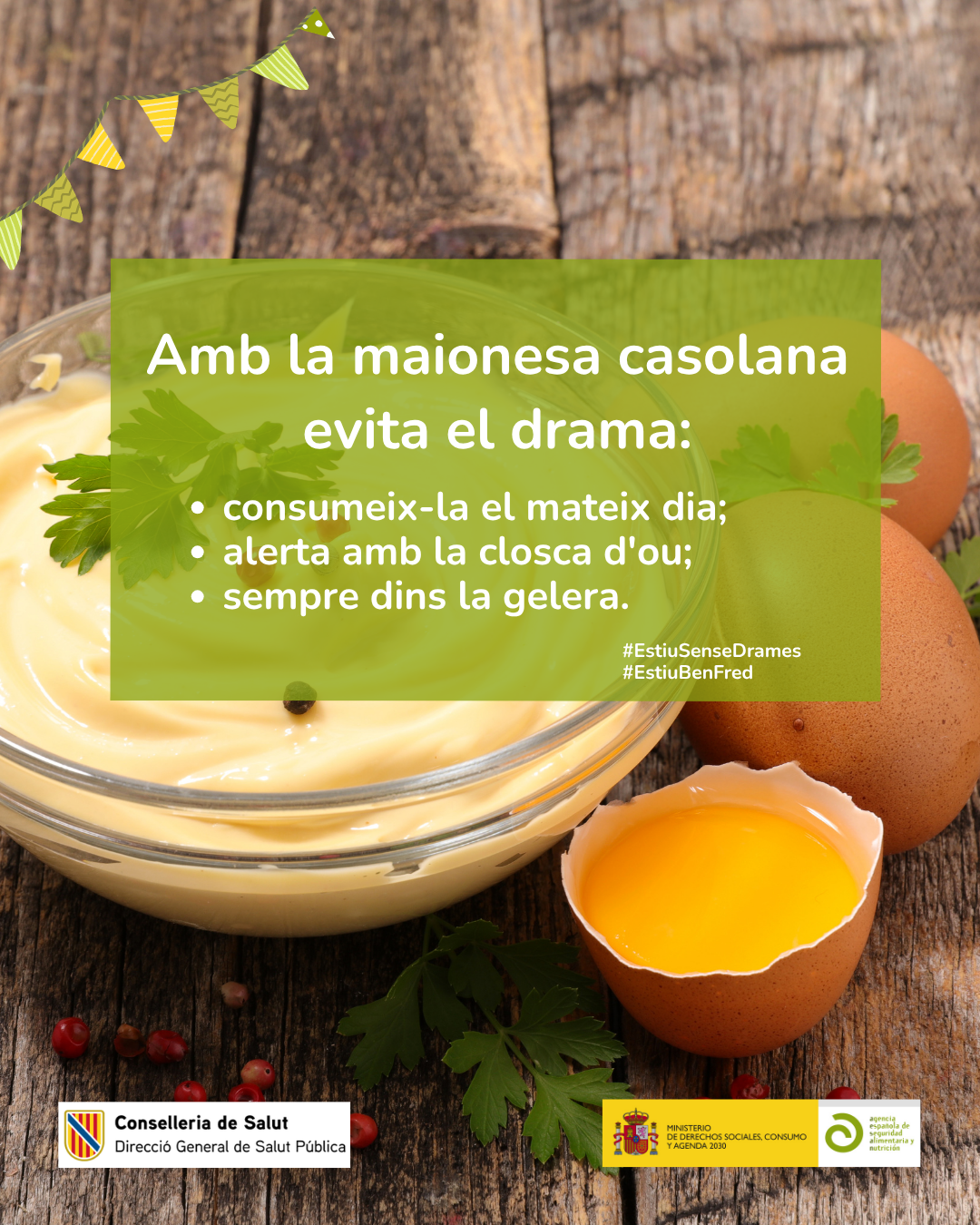 Imatge Infograia Amb la maionesa casolana evita el drama