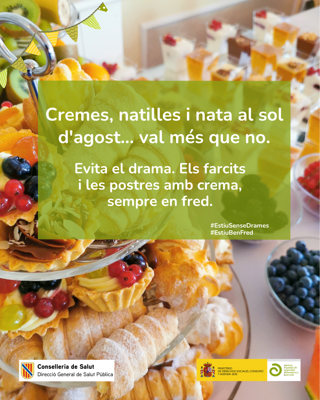 Imatge infografia Cremes, natilles i nata al sol d'agost... val m&eacute;s que no