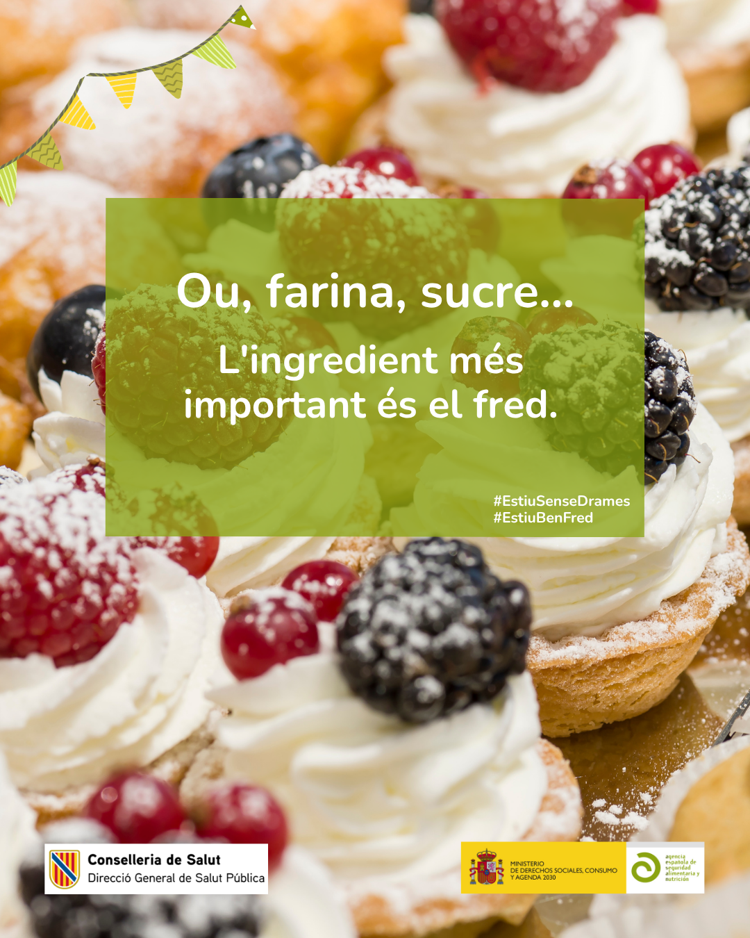 Imatge infografia Ou, farina, sucre...