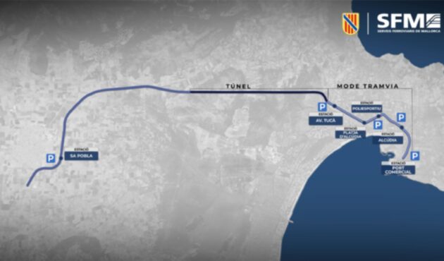 Presentació del trajecte del tren a Alcúdia