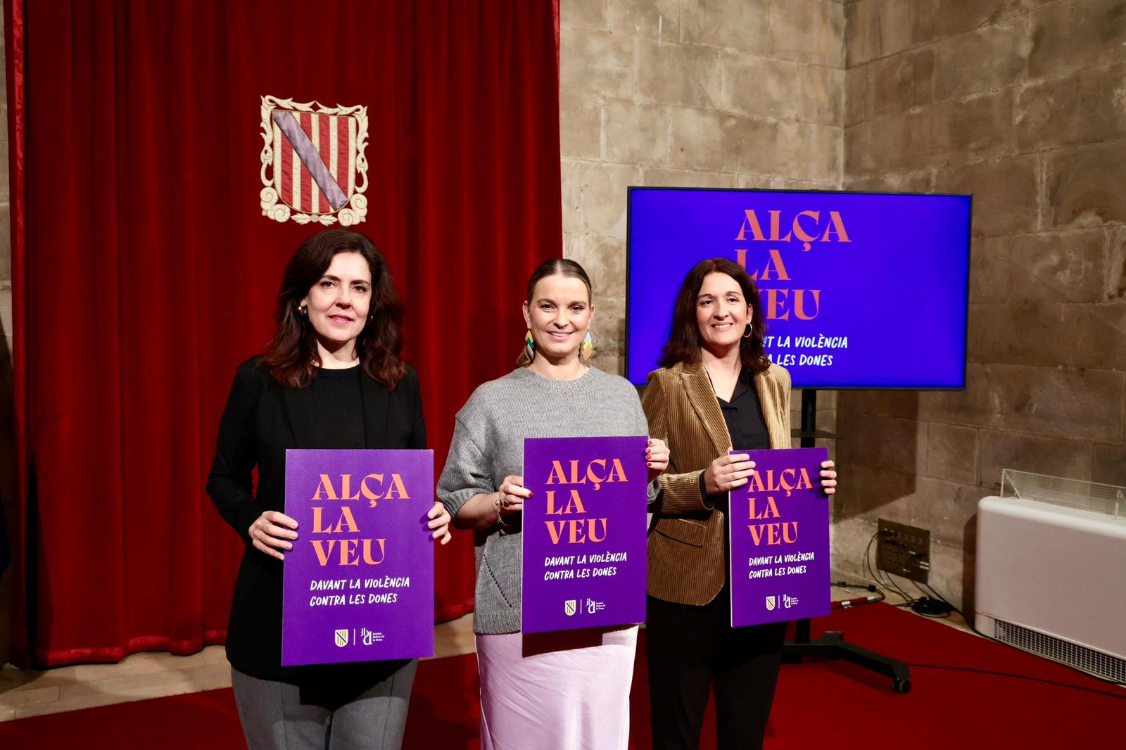 El lema de la campanya institucional d’enguany és «Alça la veu davant la violència contra les dones».