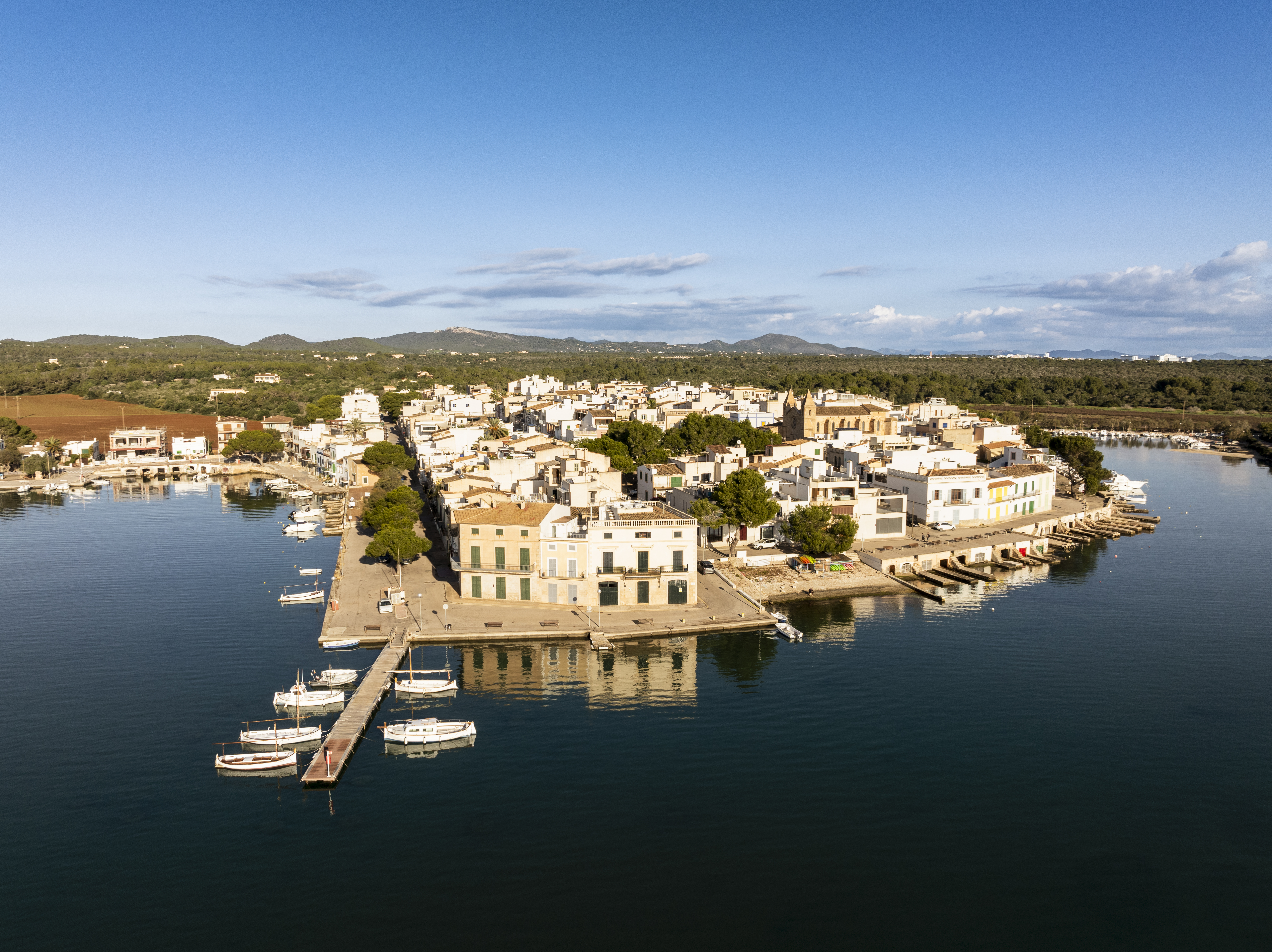Vista aèria del port de Portocolom