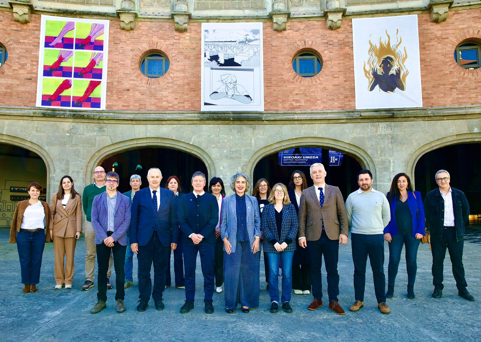 Participants a la reunió de la Comissió de Seguiment del Protocol de Col·laboració en matèria de Política Lingüística celebrada a Bilbao