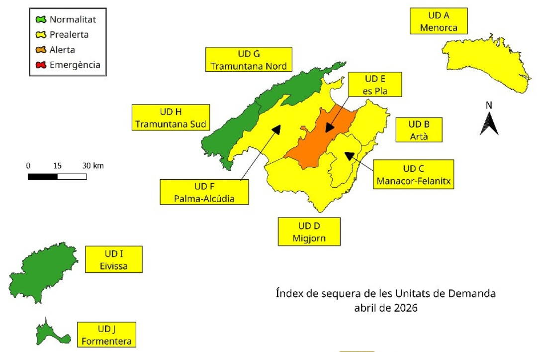 Reserves hídriques abril 2026