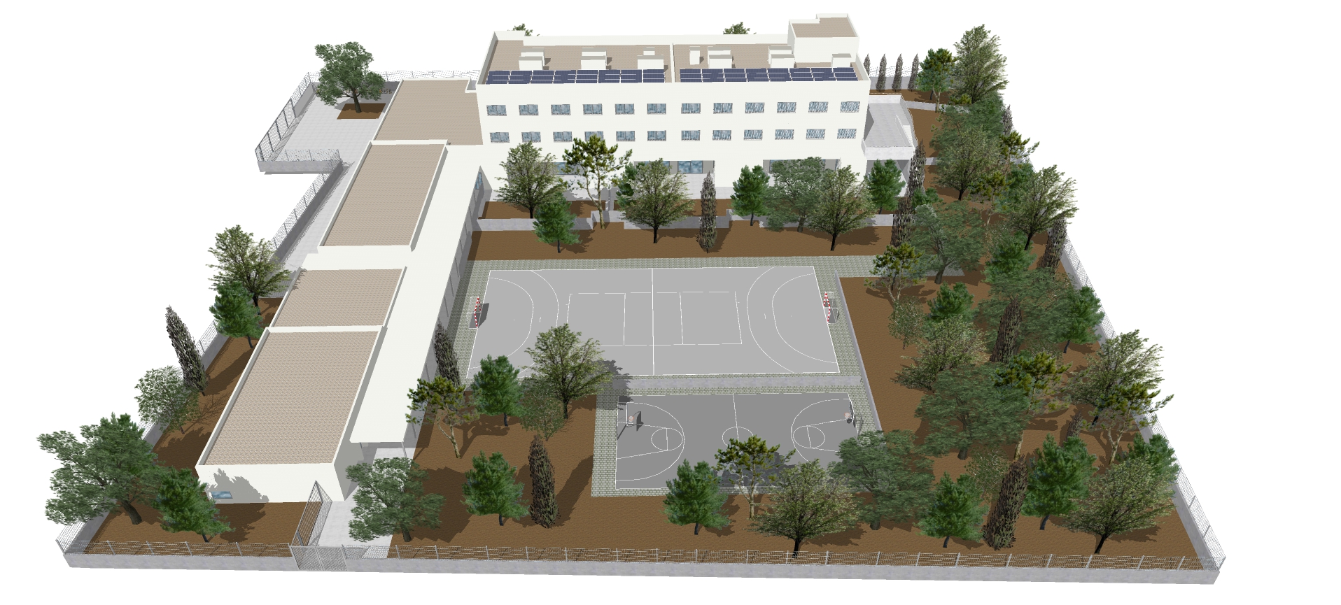 Render del futur CEIP Nou de sa Pobla