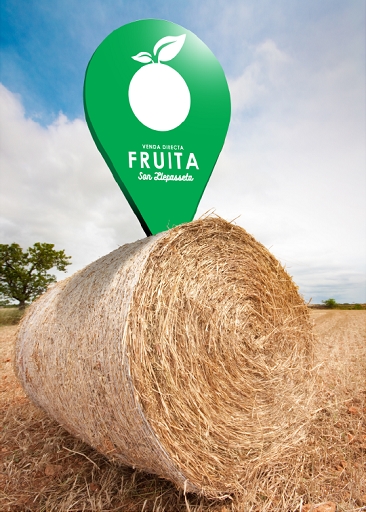 Bala de palla amb el distintiu de 