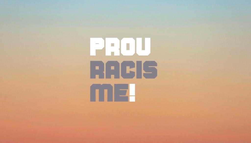 Cartell Prou racisme