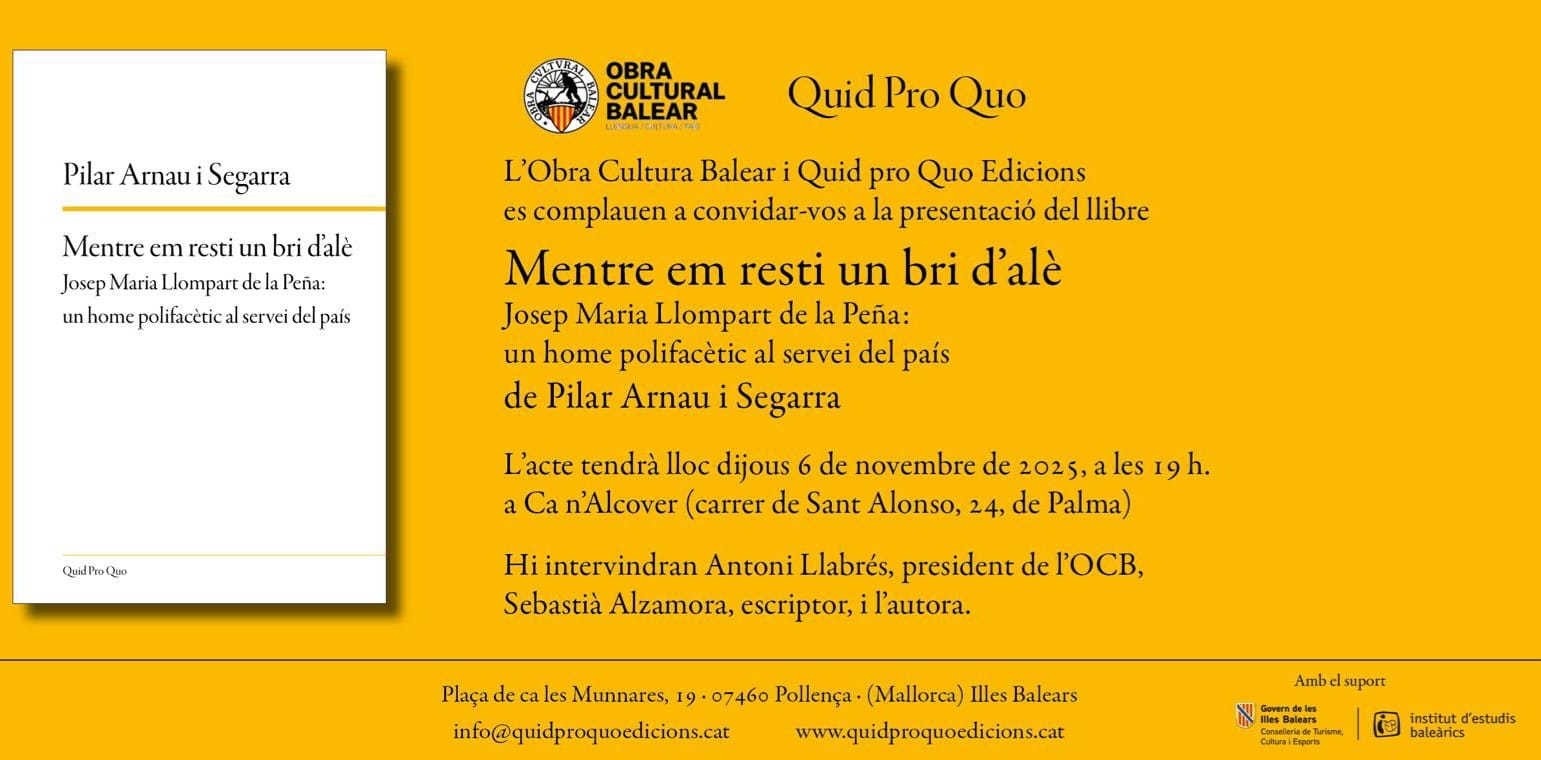 Presentació Mentre em resti un bri d'alè