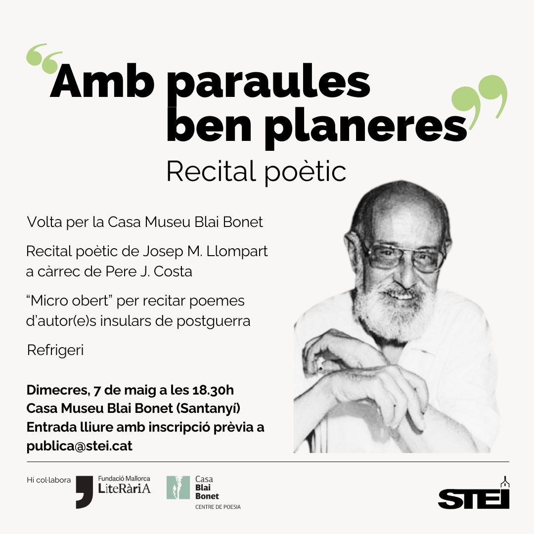 Recital Amb paraules ben planeres.jpeg Recital "Amb paraules ben planeres"