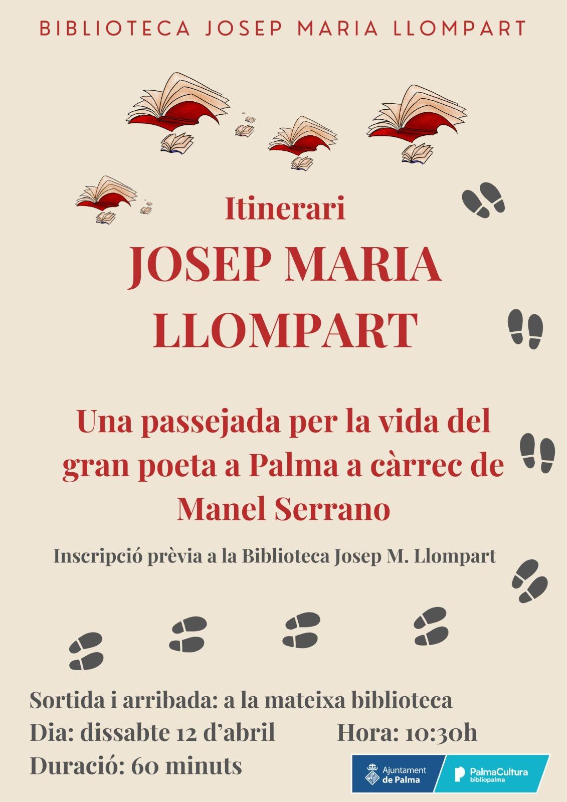 ruta llompartiana ajuntament de Palma.jpeg Ruta Llompartiana. Biblioteca Josep Maria Llompart.