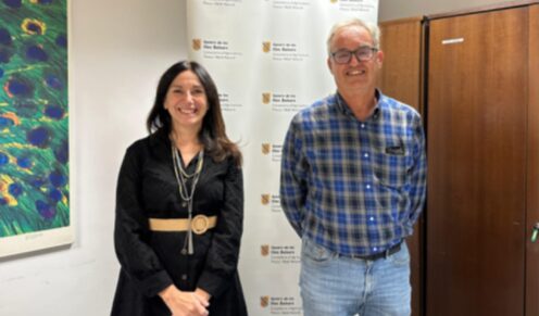 La directora general Anna Torres i el director general Antoni M. Grau.
