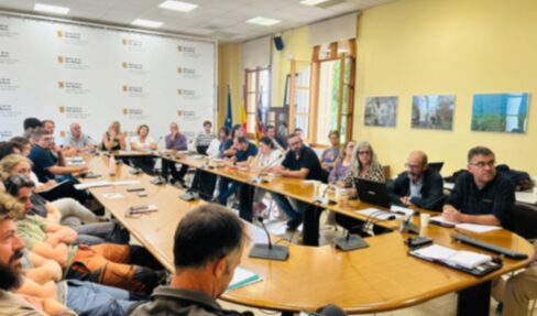 matge de la reunió que ha tingut lloc avui a la seu de la Conselleria