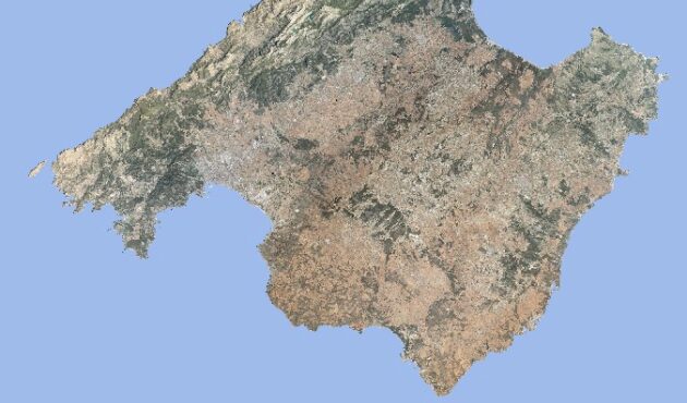 Mapa de l'illa de Mallorca