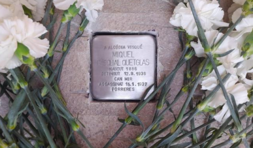 Pedra de memòria de Miquel Pasqual Quetglas a Alcúdia