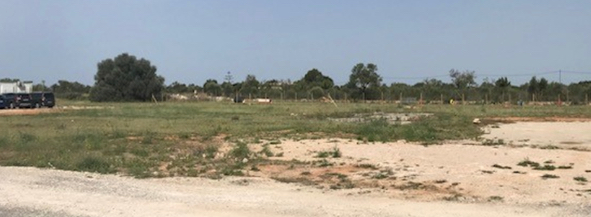 Solar donde se construirá el Centro de Salud Campos