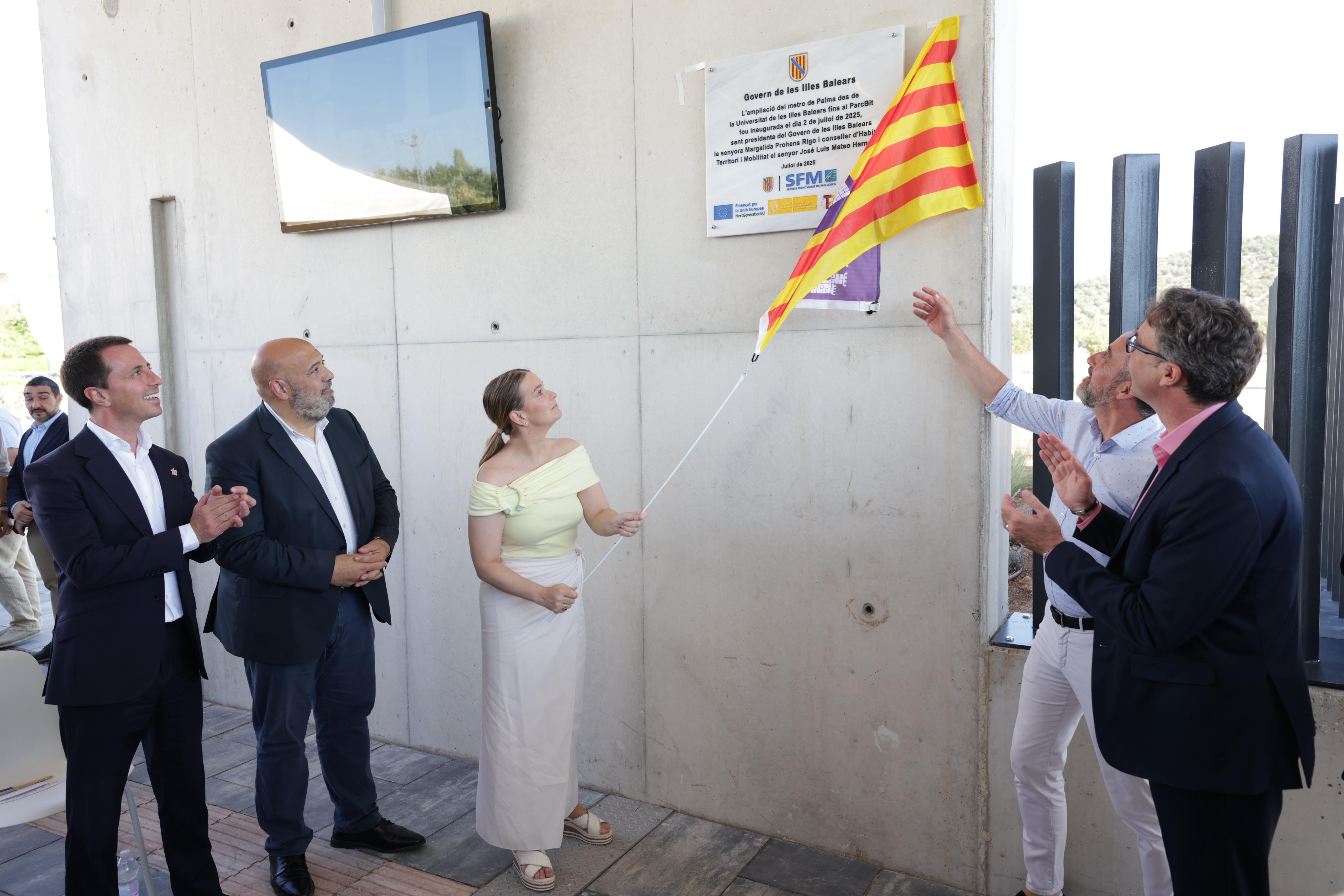 Inauguració de l'ampliació del metro al ParcBit