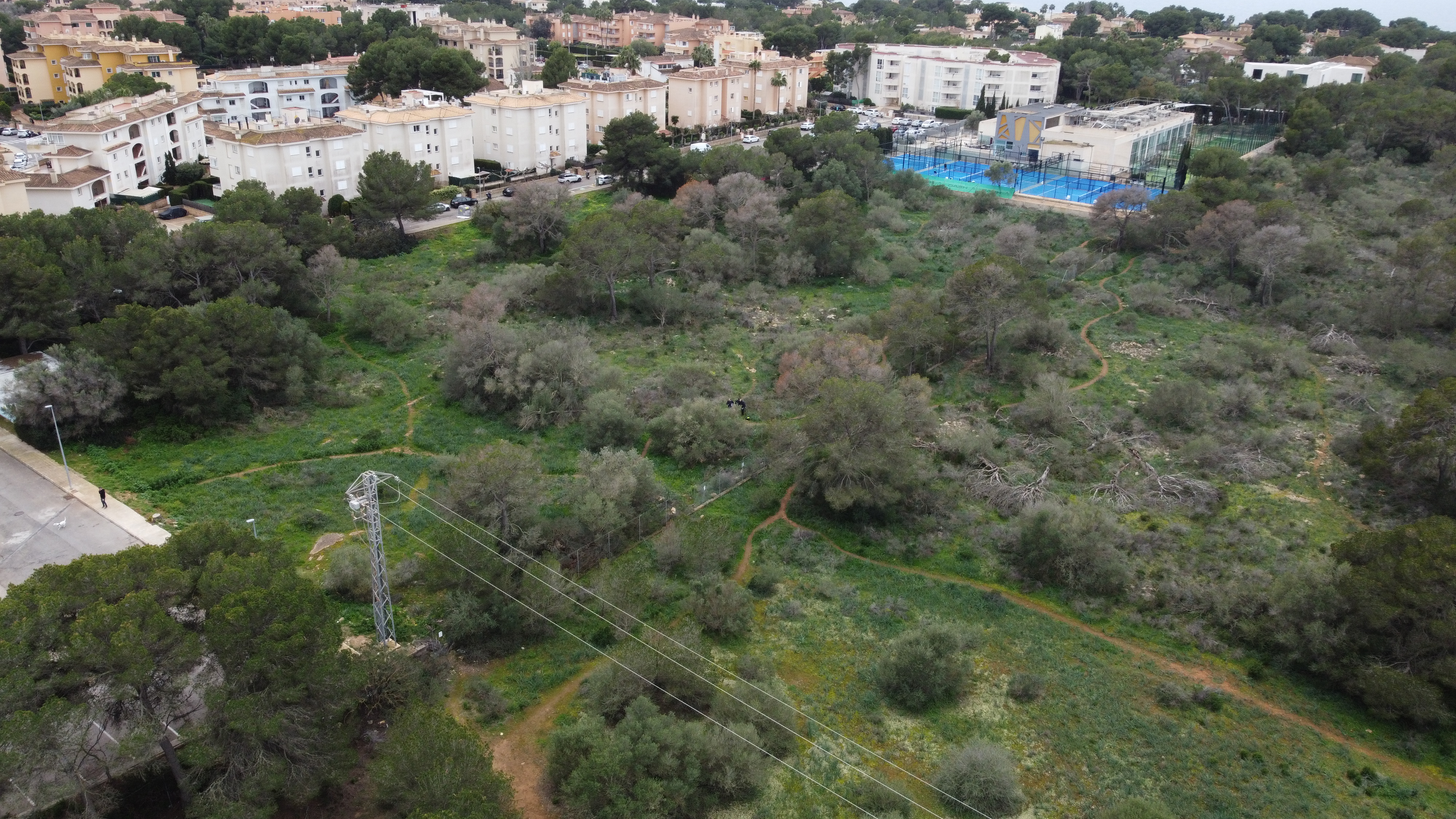 Imatge del solar on s'ubicarà el nou IES.