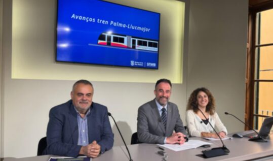 Presentació d'avanços en el tren Palma-Llucmajor