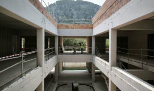 Obres del nou Centre de Salut Pollença