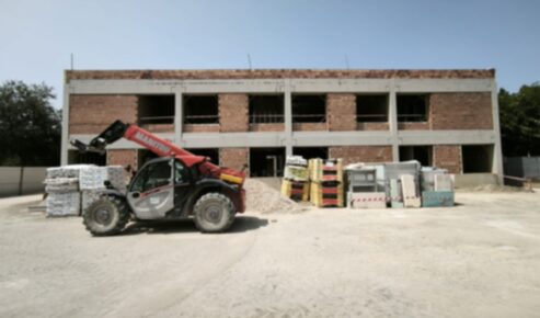 Obres a un centre de salut