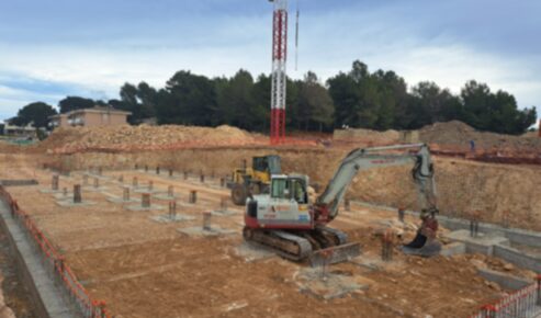 Obres de construcció del nou CEIP Can Picafort