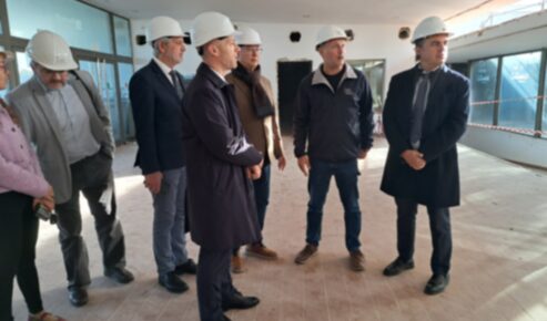 Visita a les obres del centre