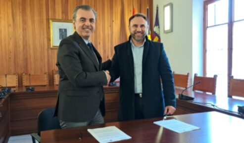 El conseller Antoni Vera i el batle Jaume Servera