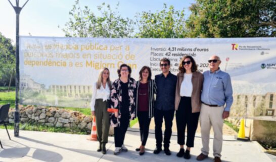 Visita a les obres de la futura residència des Migjorn Gran