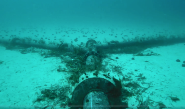 Difusor d'un emissari submarí a Eivissa