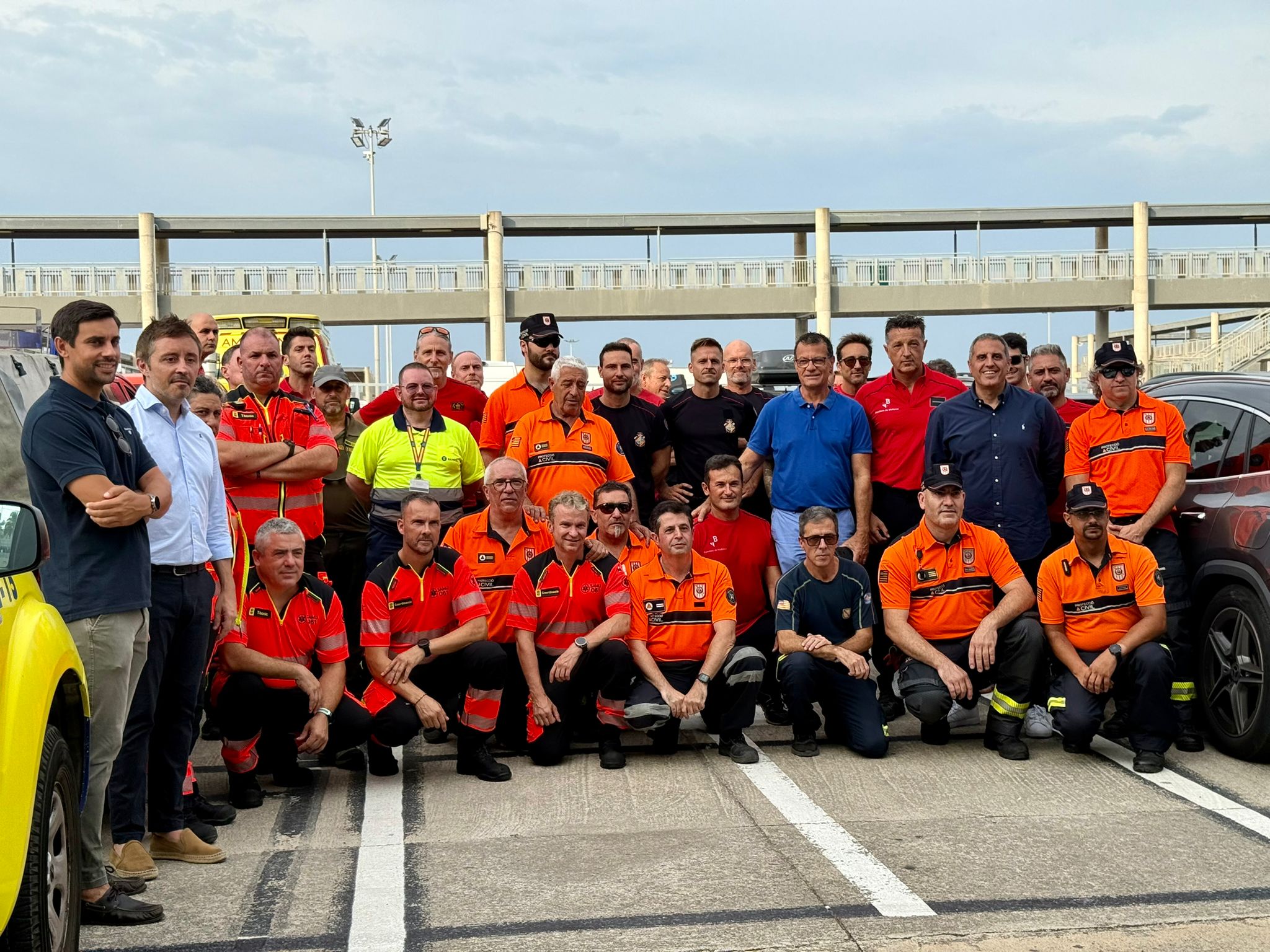 Imatge del contingent desplaçat des de Mallorca.