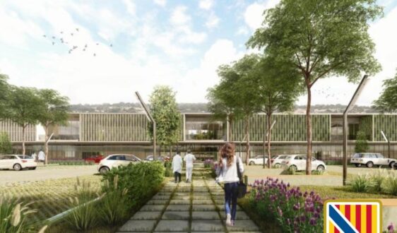 Projecció del futur hospital de Felanitx.