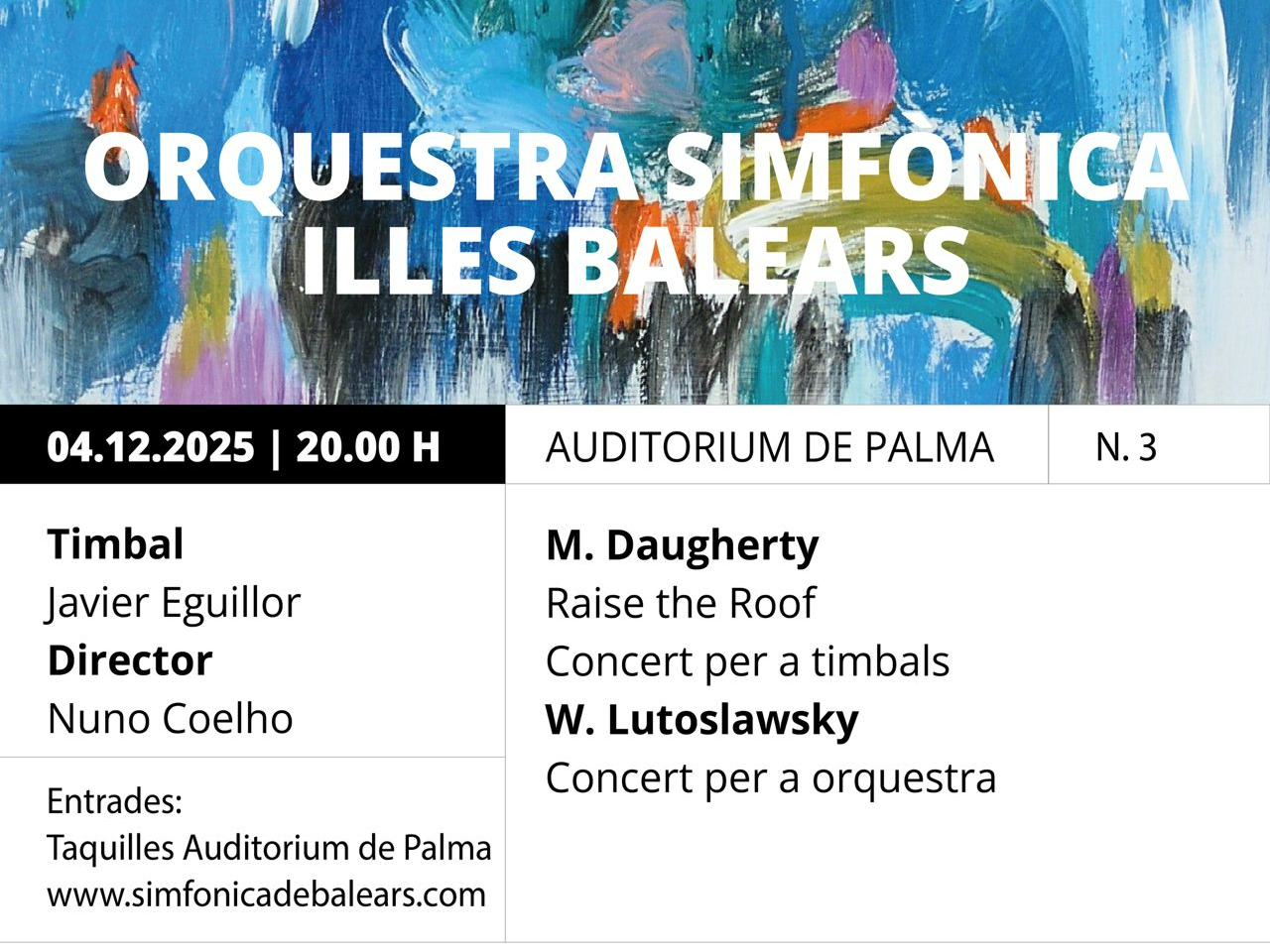 Cartell del concert.