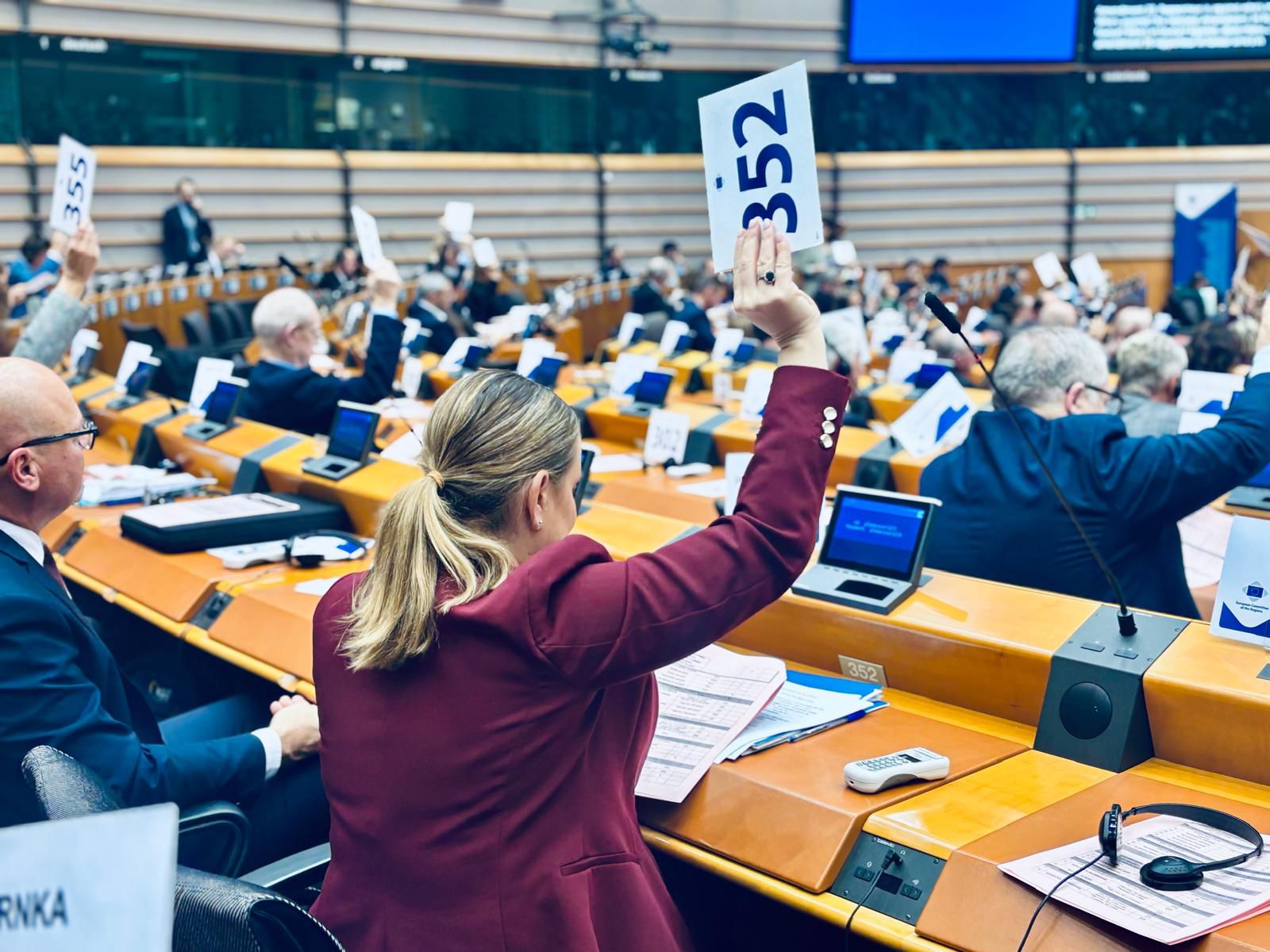 Votació de la presidenta Prohens al Comitè Europeu de les Regions