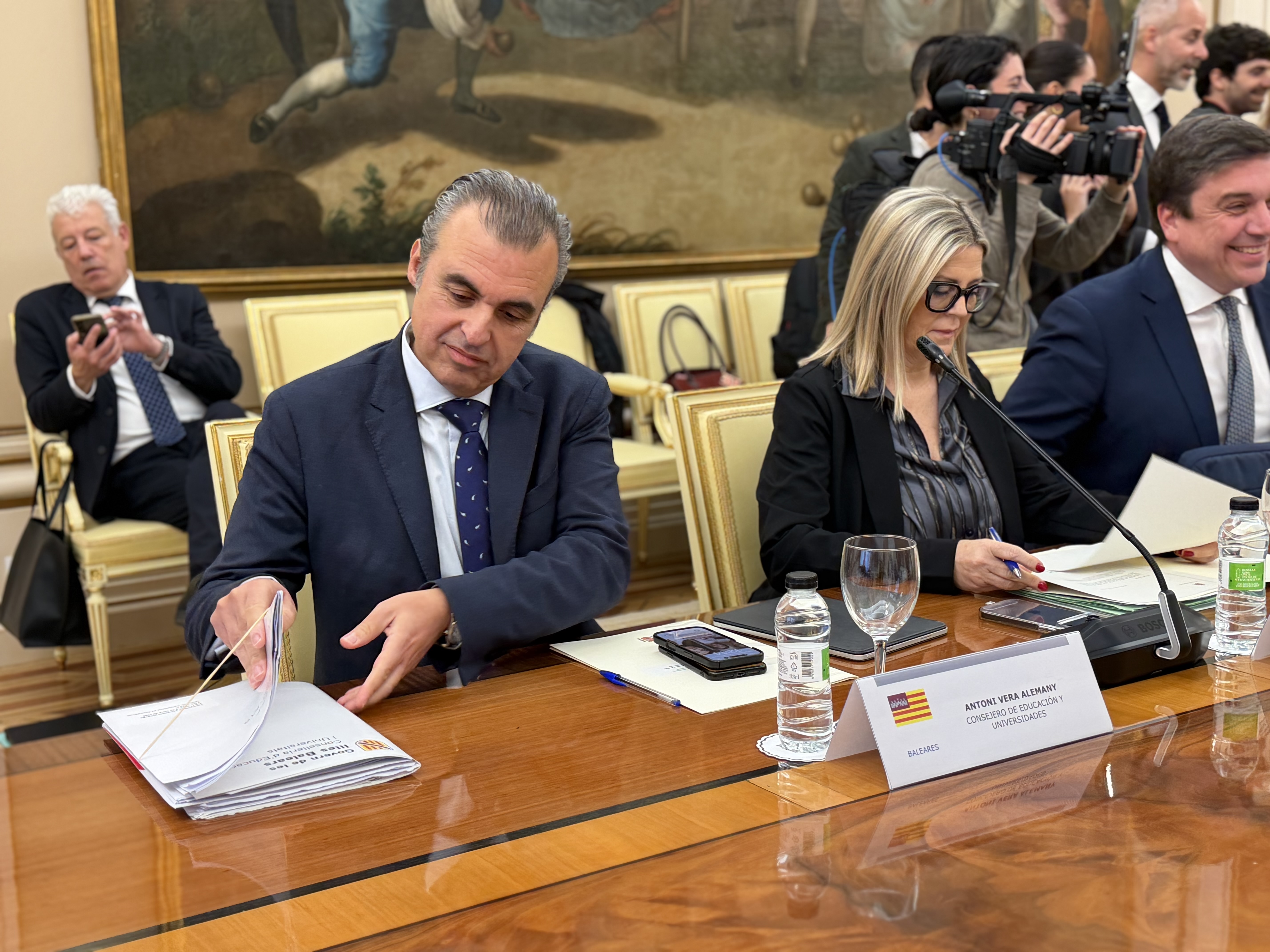 El conseller d’Educació i Universitats, Antoni Vera, assisteix a la Conferència Sectorial del Ministeri per analitzar l’avantprojecte de llei educativa